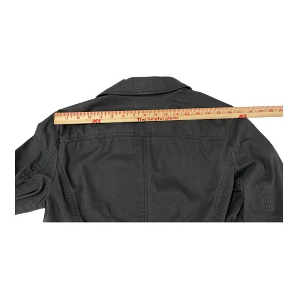 Eddie Bauer Women's Utility Jacket, Size 4, Charcoal Black Multi-Flap Pockets - Picture 13 of 16